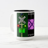 Knipperlichten Tweekleurige Koffiemok (Voorkant links)