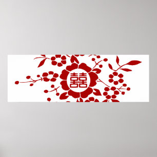 Knippers van Floral Paper - Witte Dubbele Geluk Poster