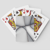 Knippers van grijs fijn omhulsel pokerkaarten (Achterkant)