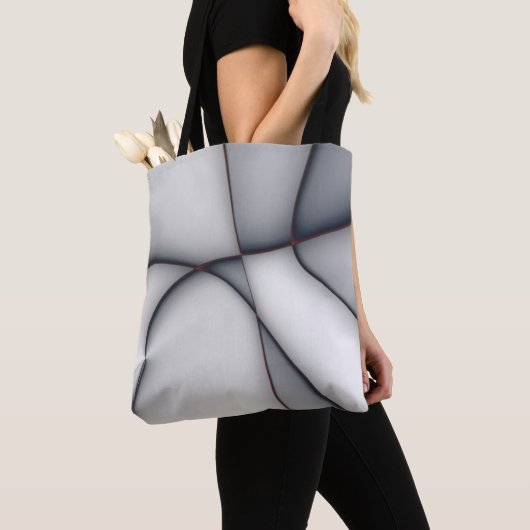 Knippers van grijs fijn omhulsel tote bag (Dichtbij)