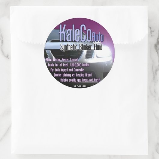 Knippervloeistof Sticker (Tas)