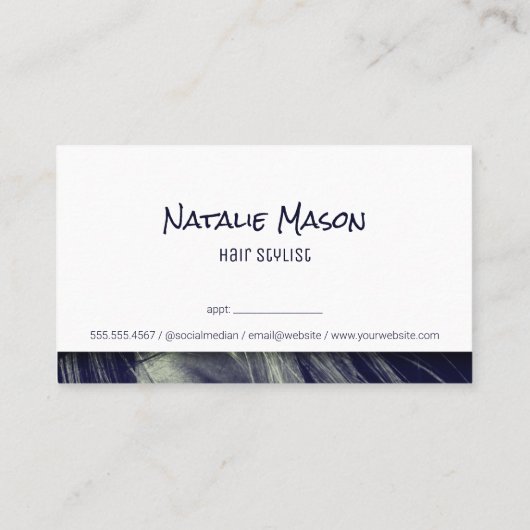 knippictogram | kapper visitekaartje (Achterkant)