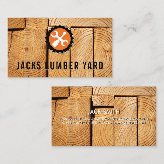 Knipplanken | Saw voor hardwaretools Visitekaartje (Voorkant / Achterkant)