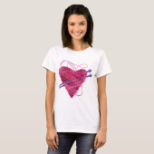 kniproze hart t-shirt (Voorkant volledig)