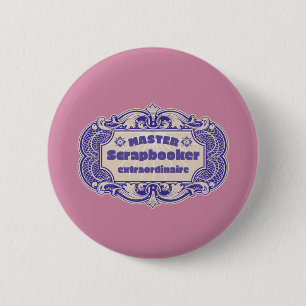 Knipselboek Ambachtsman Ronde Button 5,7 Cm