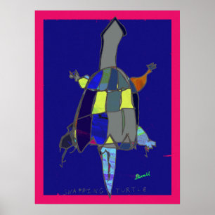 Knipturtle Kunstposter 18 x 24 Poster