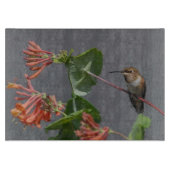 Knipvogel en bloemen snijplank (Voorkant)