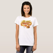 Knisper Oranje MAAR EERST BRUNCH Statement T-shirt (Voorkant volledig)