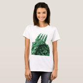 Knispergroen GREEN COINS Statement Design T-shirt (Voorkant volledig)