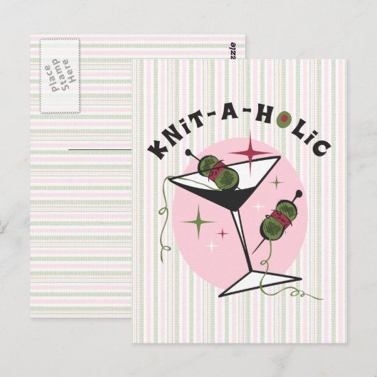 Knit-A-Holic Briefkaart (Voorkant / Achterkant)