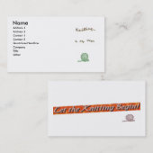 Knit als Yoga Cards Visitekaartje (Voorkant / Achterkant)