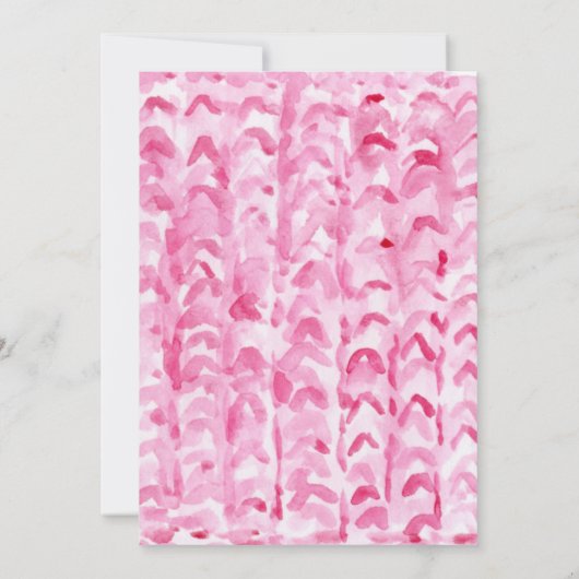 Knit Blanket Baby Girl Eerste verjaardag Kaart (Achterkant)