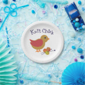 Knit Chick Papieren Bordje (Feest)