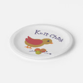 Knit Chick Papieren Bordje (Gekanteld)