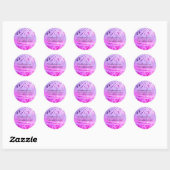 Knit Crochet Yarn Amigurumi Maker Roze Ronde Sticker (Vel)