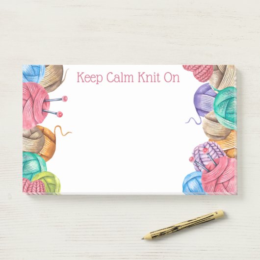 Knit Crochet Yarn Post-it Notes (Op bureau)