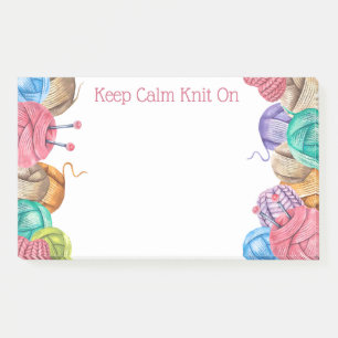 Knit Crochet Yarn Post-it Notes