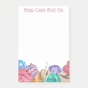 Knit Crochet Yarn Post-it Notes