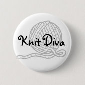 Knit Diva Ronde Button 5,7 Cm (Voorkant)