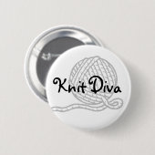 Knit Diva Ronde Button 5,7 Cm (Voorkant /achterkant)