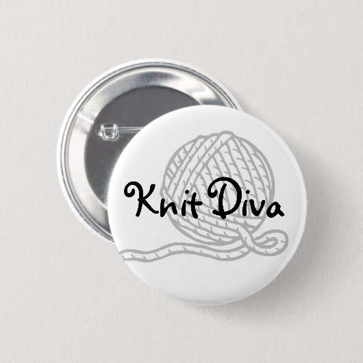 Knit Diva Ronde Button 5,7 Cm (Voorkant /achterkant)