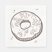 KNIT DONUT Standaard Luncheon Papieren servetten (Voorkant)