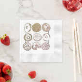 KNIT DONUTS Gecoineerde Cocktail Papier Servetten (Insitu)
