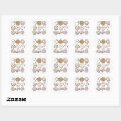 KNIT DONUTS Kleine Vierkante Stickers (Vel)