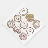 KNIT DONUTS Standaard papieren servetten voor het (Hoek)