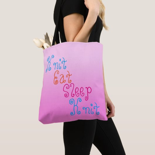 Knit Eat Sleep Knit - breinproject Tote Bag (Dichtbij)