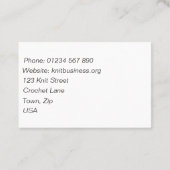 Knit en Visitekaartje (Achterkant)
