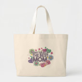 Knit-erally de beste moeder grote tote bag (Voorkant)