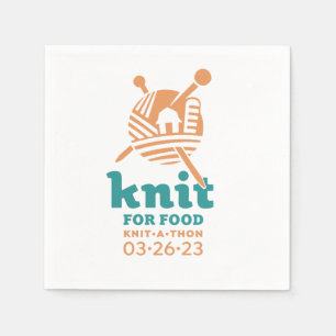 Knit for Food Napkins Servet