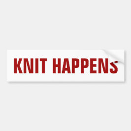 Knit gebeurt bumpersticker