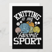 Knit gebeurt er grappig door Shirt te slaan Knitte Kaart (Voorkant / Achterkant)
