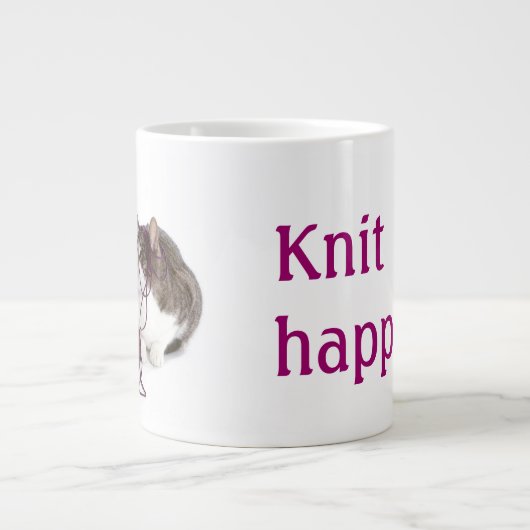 Knit gebeurt grote koffiekop (Voorkant)