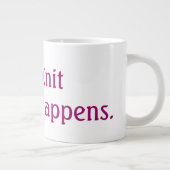 Knit gebeurt grote koffiekop (Rechts)