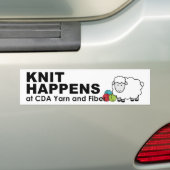 Knit gebeurt met bumpersticker (Op auto)