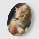 Knit gebeurt Oranje keuken met grote scharnieren Klok (Hoek)