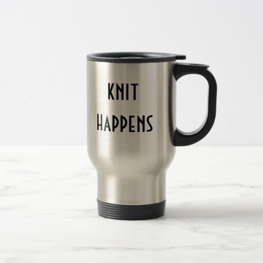 Knit gebeurt reisbeker (Rechts)
