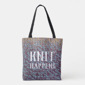 Knit geluk Knitt Project Tote Bag (Achterkant)