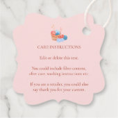 Knit Handmade Hang Label | Roze (Achterkant)