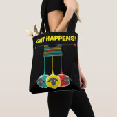 Knit Happen!  Funny Knitting Project Tas. Tote Bag (Dichtbij)