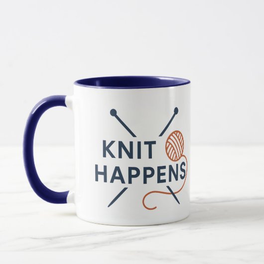 Knit Happens Funny Knitting Pun Mok (Links)