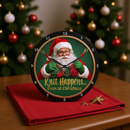 Knit Happens Santa Grote Klok