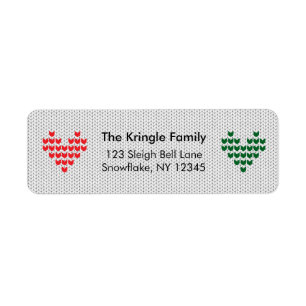 Knit Hearts Kersttrui Retouradres Etiket