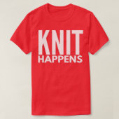 Knit is grappig en zet Sarcastic Quote Knitti uit T-shirt (Design voorkant)