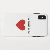 Knit is liefde - Case-Mate iPhone case (Achterkant (horizontaal))