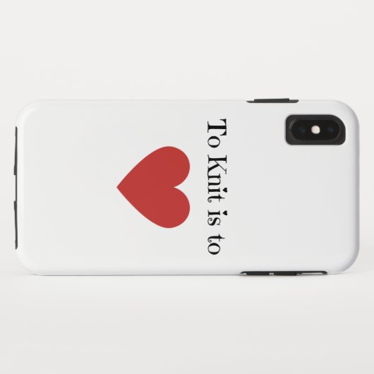Knit is liefde - Case-Mate iPhone case (Achterkant (horizontaal))