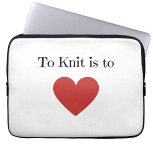 Knit is liefde - laptop sleeve